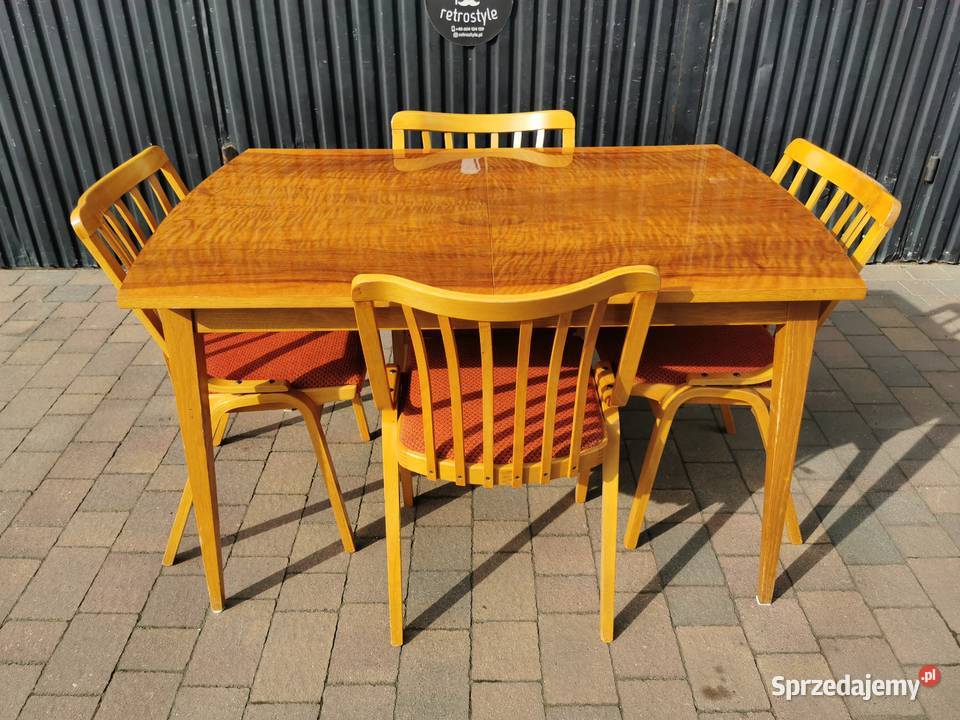 Stół JITONA krzesła TON proj L Volk śląskie Pogórze