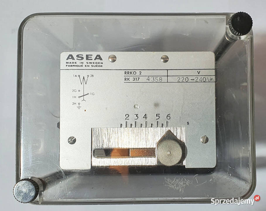 ASEA RRKO 2 220V szwedzki przekaźnik czasowy wielkopolskie Poznań