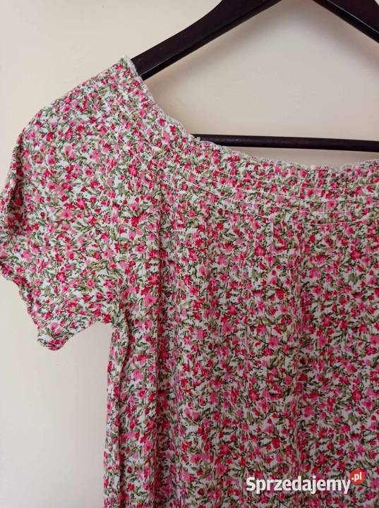 Letnia sukienka w kwiatki Kwiatki Hajnówka