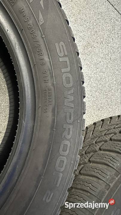 2 opony Nokian Snowproof 2 20555 R16 91H 2024 16cale Kraków sprzedam