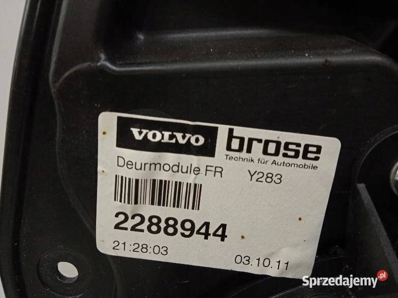 MECHANIZM SZYBY PRAWY PRZÓD Volvo S60 II 2010