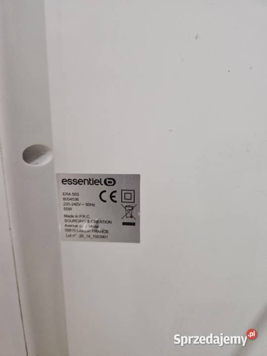 ESSENTIELB Aircooler ERA 553 KLIMATOR przenośny Pozostałe