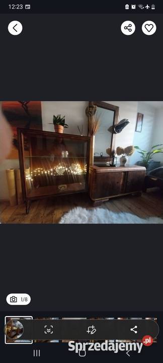 Retro witrynka gablota biblioteczka vintage Gdańsk