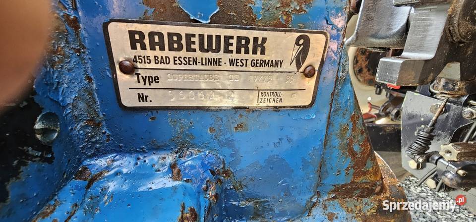 Pług RABEWERK 4 skibowy SUPERTAUBE nieuszkodzony łódzkie Bolesławiec sprzedam