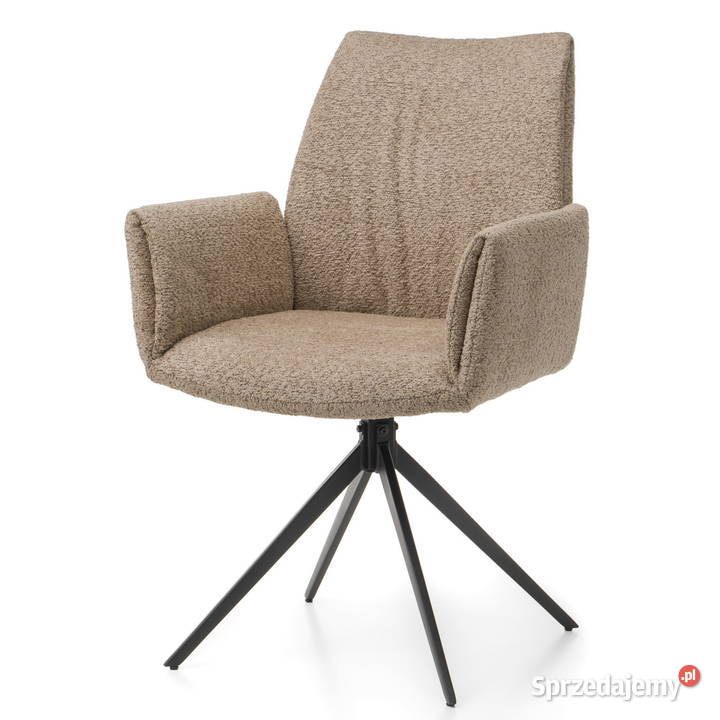 Ciemnobeżowe Krzesło Prato Boucle Wysyłka 24H
