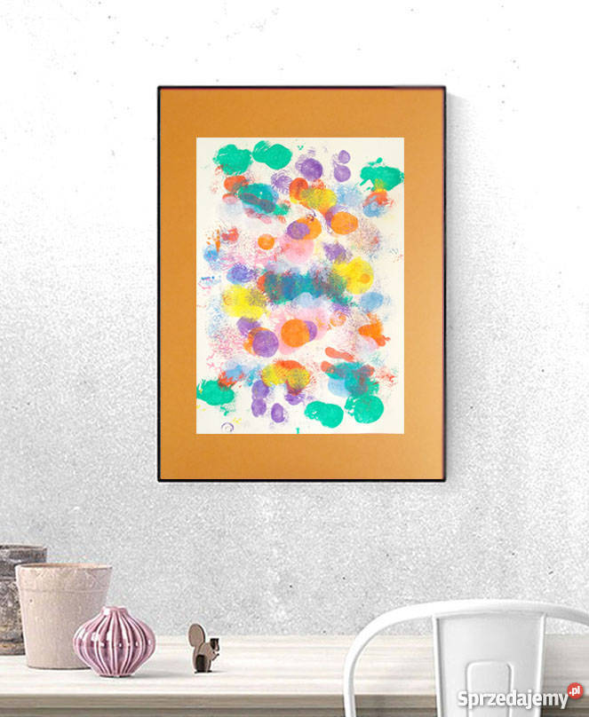 nowoczesna dekoracja kolorowa abstrakcja lofty Kraków