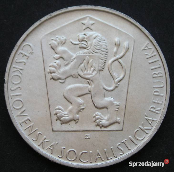 CZECHOSŁOWACJA 10 KORON 1964 SREBRO Łódź