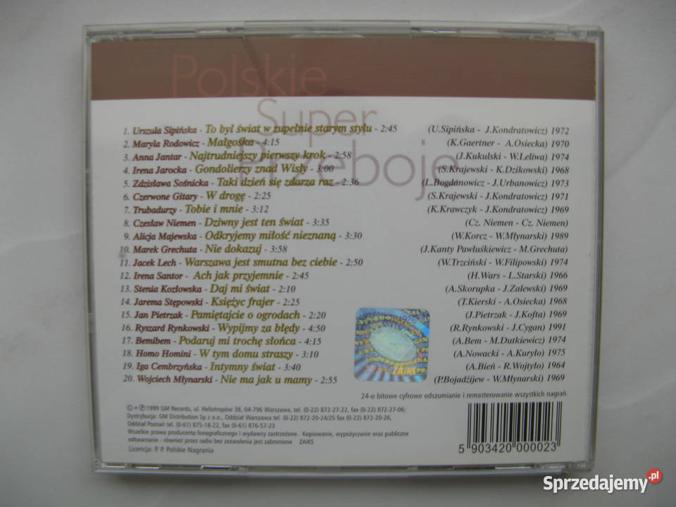 CD Polskie Super Przeboje część 2 Platynowa Poznań