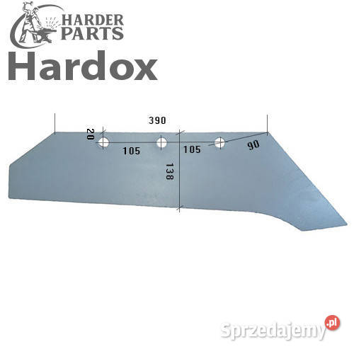 Lemiesz 300ha HARDOX 400101P części do pługa nieuszkodzony Suwałki