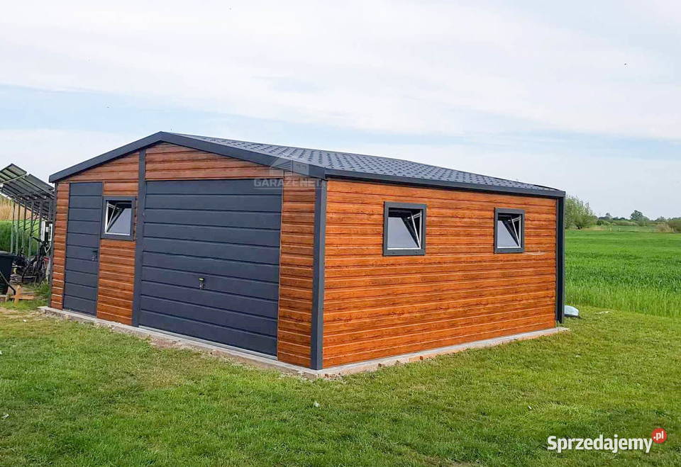 GARAŻ BLASZANY 55x5 m BRAMA UCHYLNA Domki narzędziowe Łapanów sprzedam
