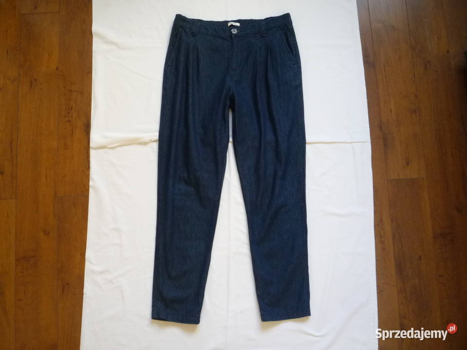 Orsay 38M Granatowe Spodnie Cienki Jeans Nowe Długie Szczecin
