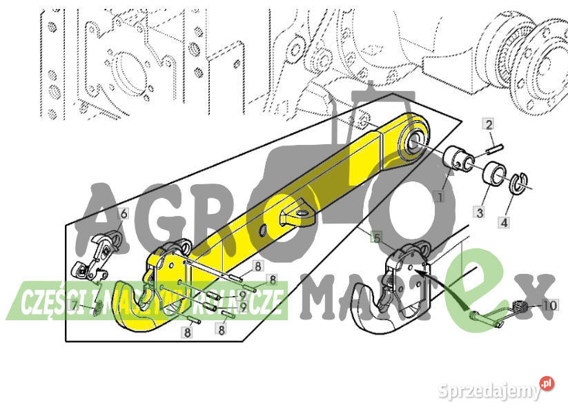 AL208376 RE197668 CIĘGNO DOLNE 5R LH JD Rolnictwo sprzedam