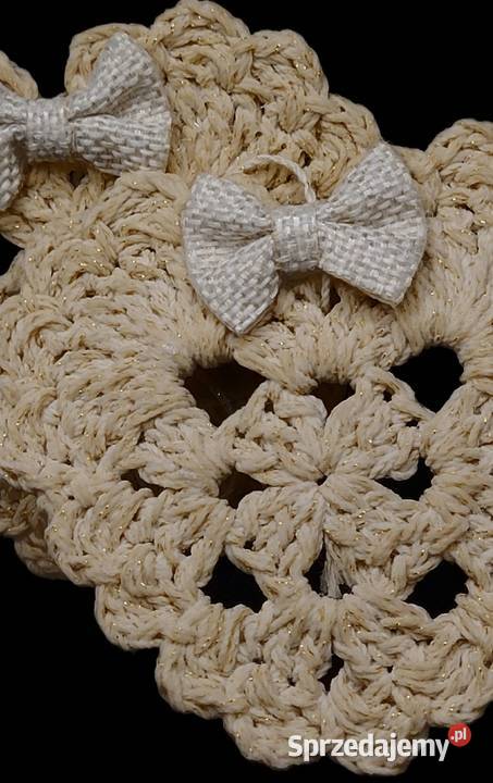 Serduszka zawieszki choinkowe ręcznie wykonane 2 Krzywaczka