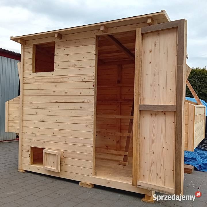 Kurnik drewniany na około 1012 kur Ogród Bulowice