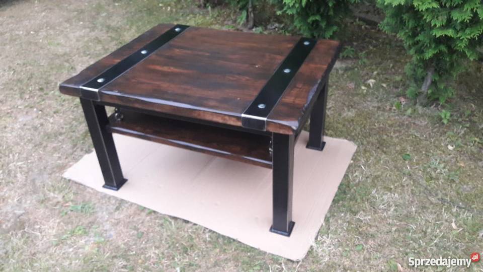 Industrialny Stolik kawowyŁawa Loft mazowieckie Warszawa