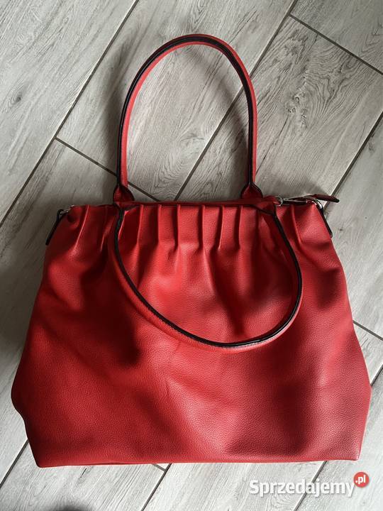Nowa czerwona torebka pojemna nieużywana Dla kobiet Rogoźno sprzedam