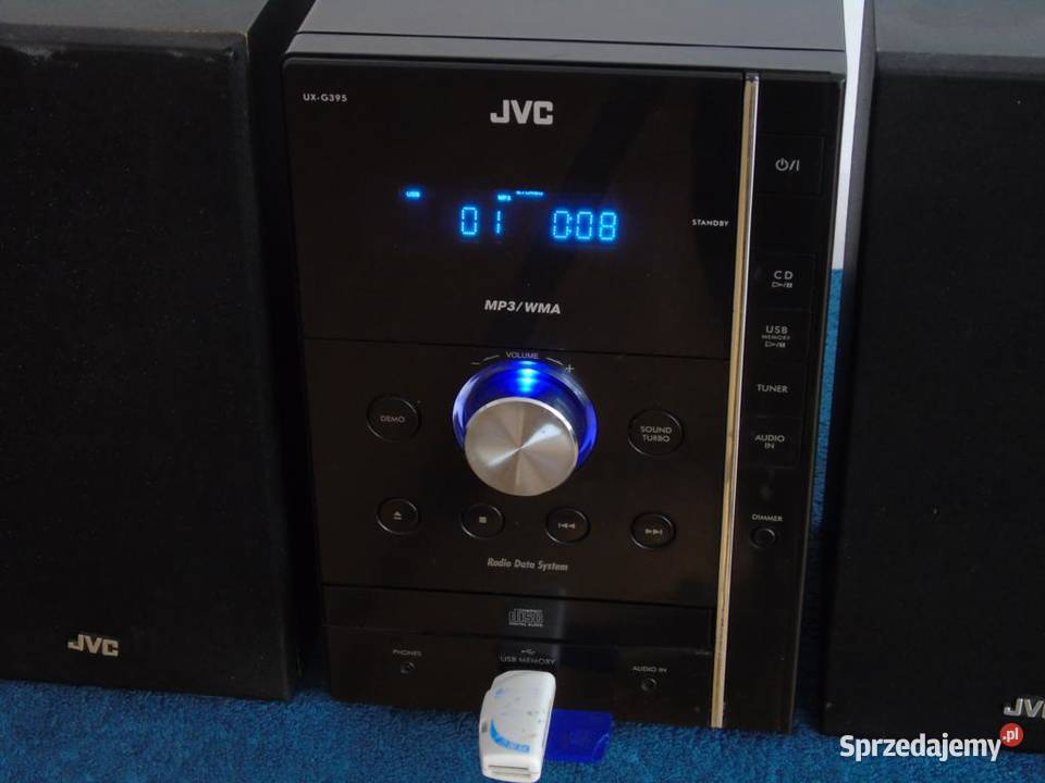 Wieża JVC CAUXG395 CD USB mp3 kolumny WYSYŁKA Audio