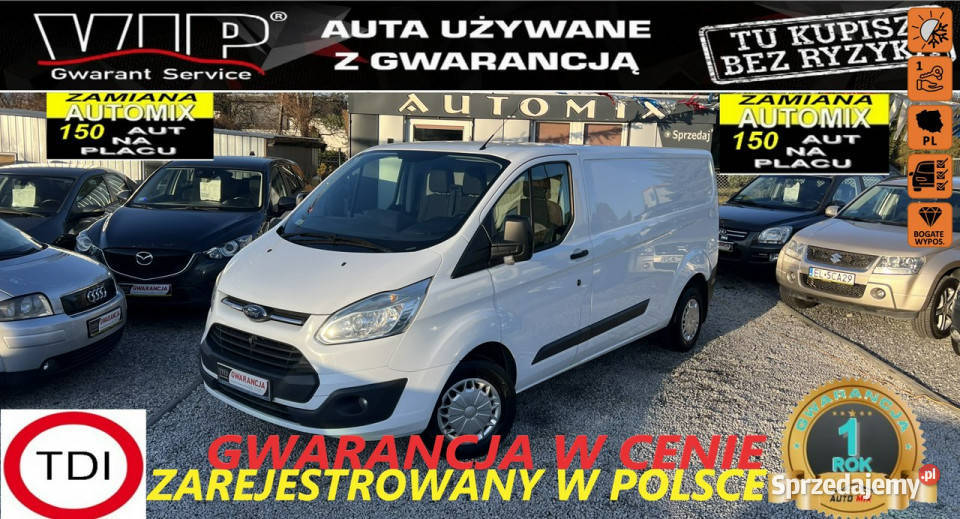 Ford Transit Custom SPRZEDANY Salon Polska I wspomaganie kierownicy Motoryzacja Świdnica sprzedam