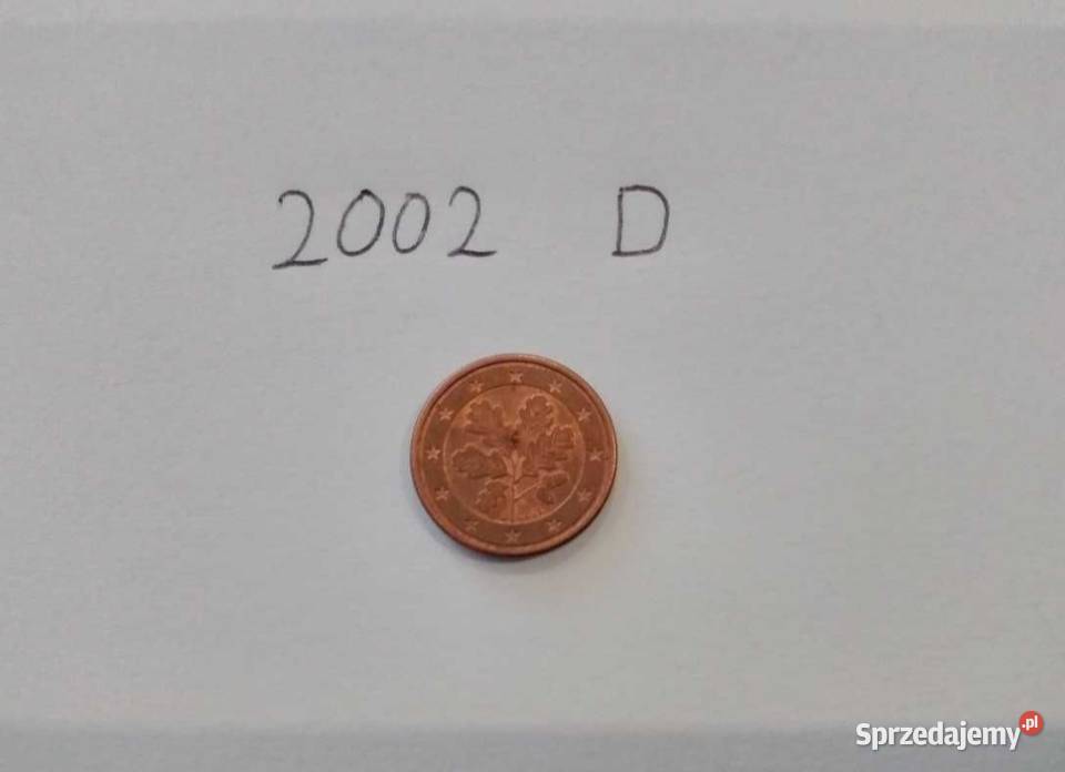 Moneta 1 Euro 2002 Italy Włochy Człowiek