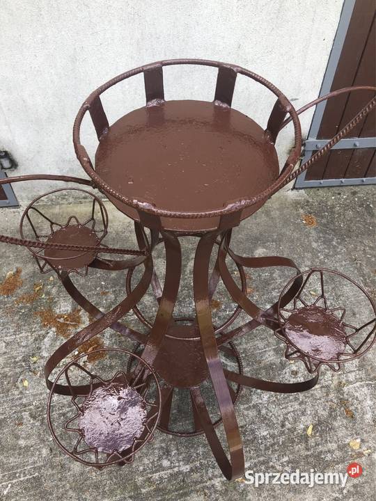 Kwietniki Stojaki na kwiaty 2 sztuki metalowe zachodniopomorskie