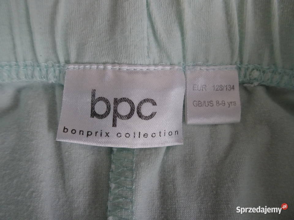 Pistacjowe legginsy Capri rozmiar 128134
