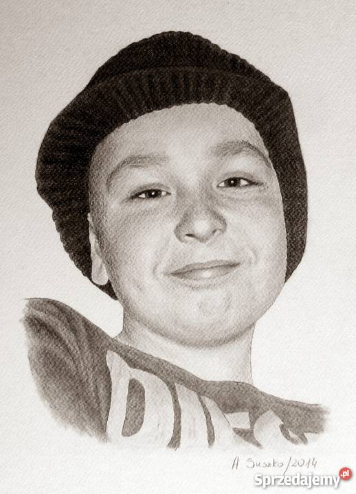 Portret ołówkiem na zamówienie ze zdjęcia