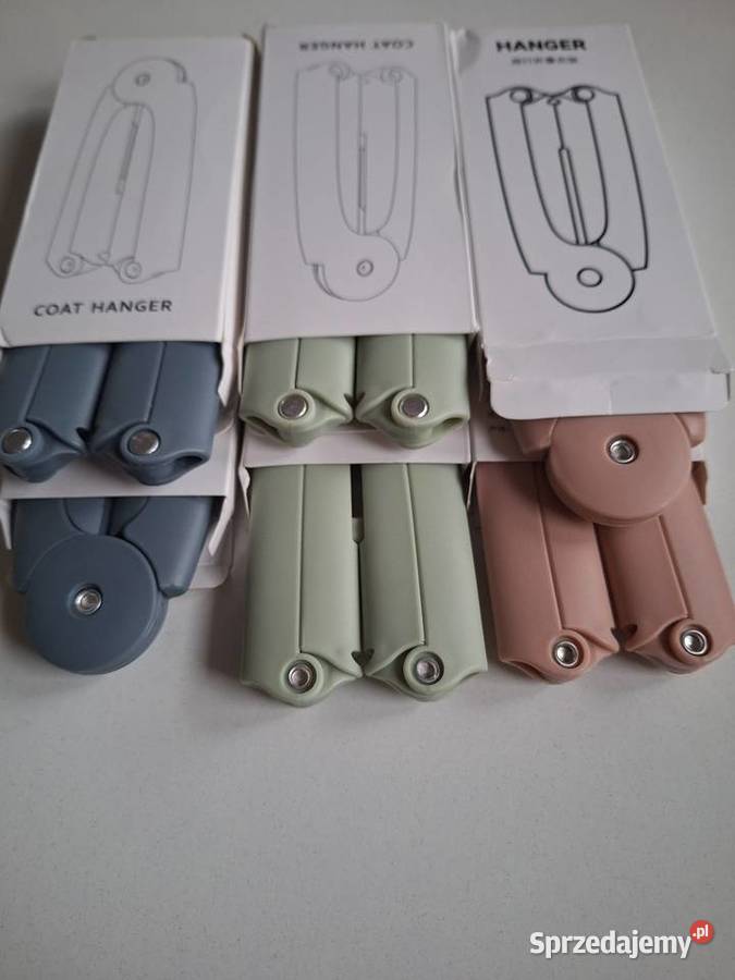 Wieszaki składane na ubrania do walizki samolotu Dom i Ogród Kalisz