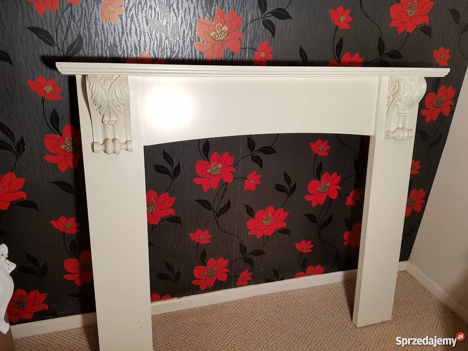 Portal kominkowy atrapa kominka obudowa kominka biały Wrocław