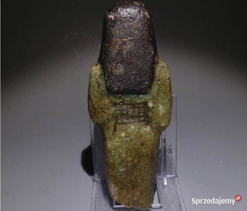 Starożytny Egipt XIX dynastia figurka SHABTI Porcelana i szkło opolskie Ścibórz