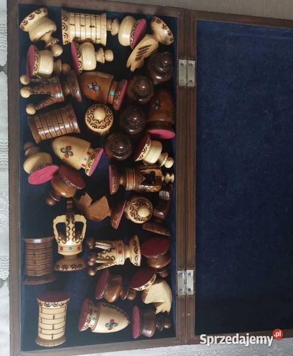 Drewniane szachy śląskie Mysłowice sprzedam