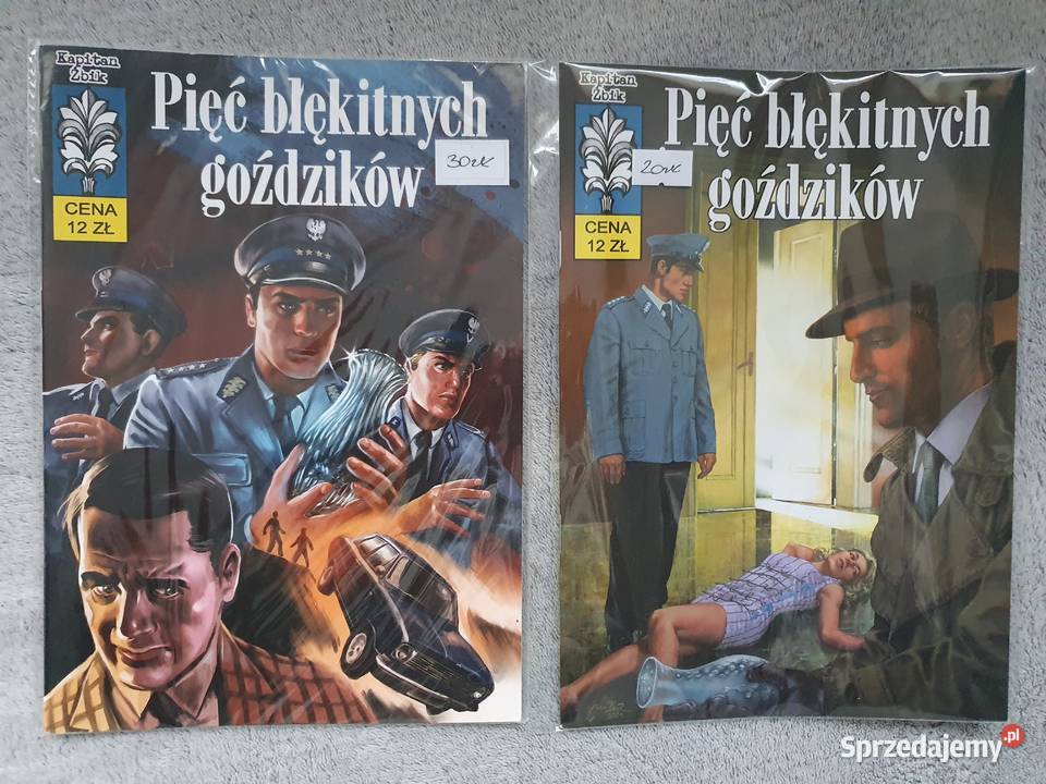 Kapitan Żbik Pięć Błękitnych Goździków 2 komiksy pomorskie Gdynia