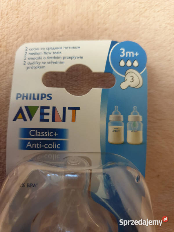 Philips Avent 2 smoczki o średnim przepływie Karmienie małopolskie Kraków