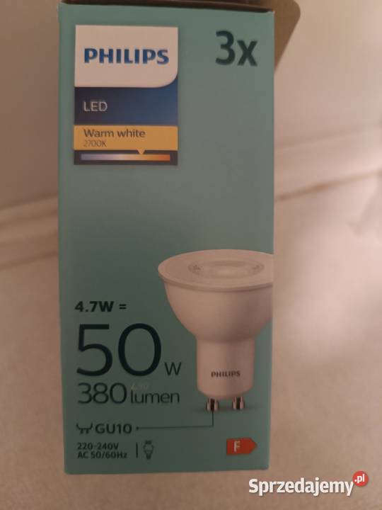 12x Żarówka LED GU10 47W 50W 380lm 2700K Ciepła Żarówki i świetlówki opolskie Kędzierzyn-Koźle sprzedam