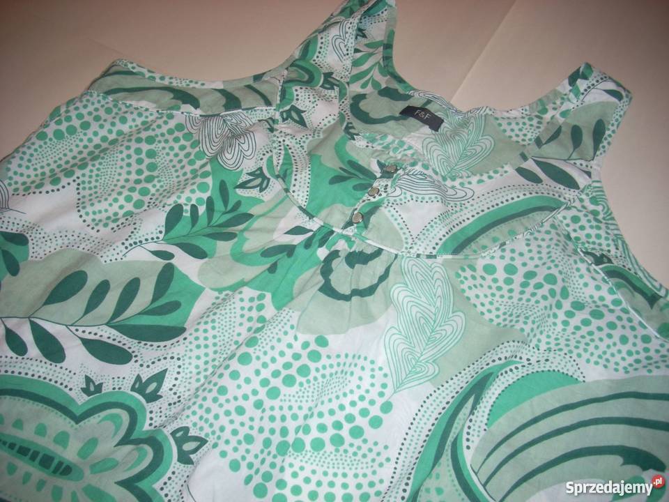 FF Letnia Bluzka Tunika Bawełna 48 50