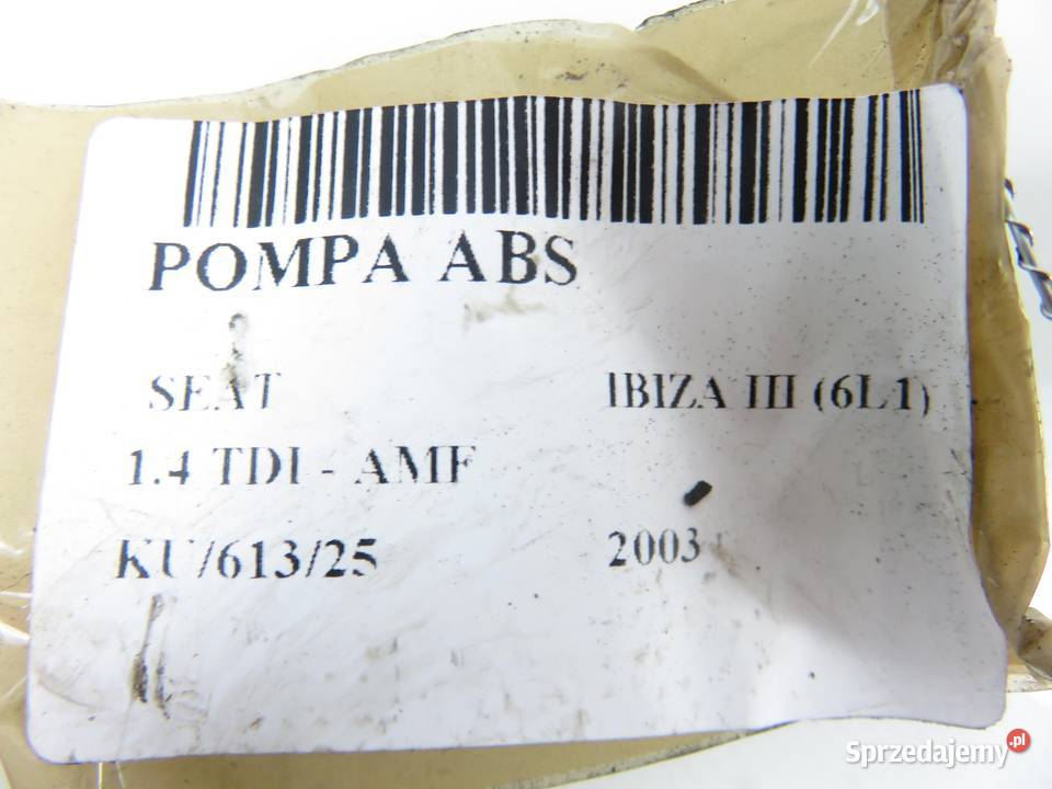 POMPA ABS SEAT IBIZA III 6L1 0265800003 małopolskie