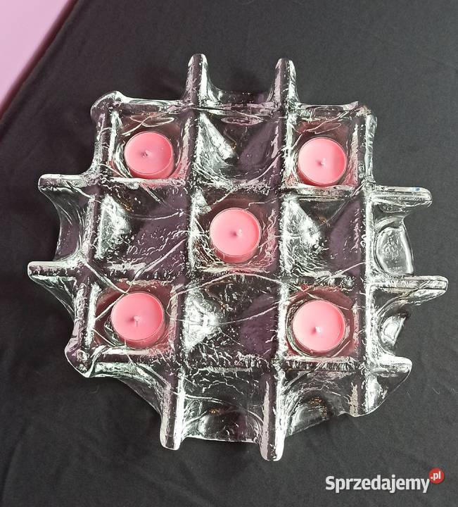 Finlandia szkło artystyczne MUURLA świecznik Jasień sprzedam