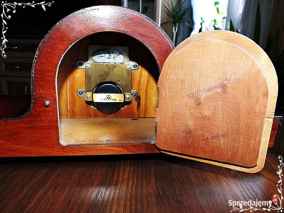 Stary zegar kominkowy Veb URSA z lat 5060 Żary
