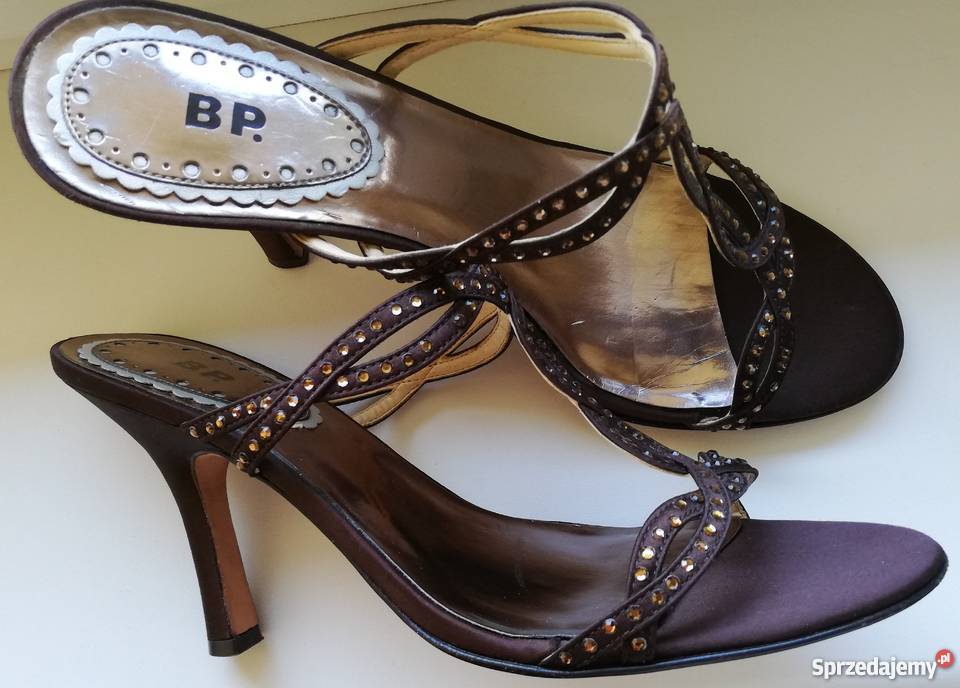 sandały BP 39 25 sandałki skórzane satyna mazowieckie Stare Zakole sprzedam