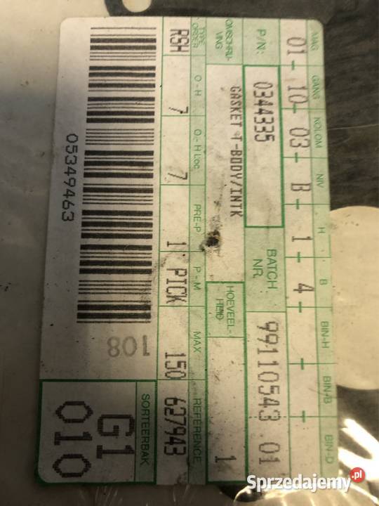 USZCZELKA WLOTU JOHNSON EVINRUDE OMC T BODY