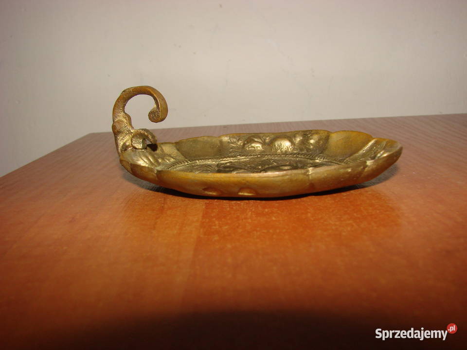 mała mosiężna popielniczka Pruszcz Gdański