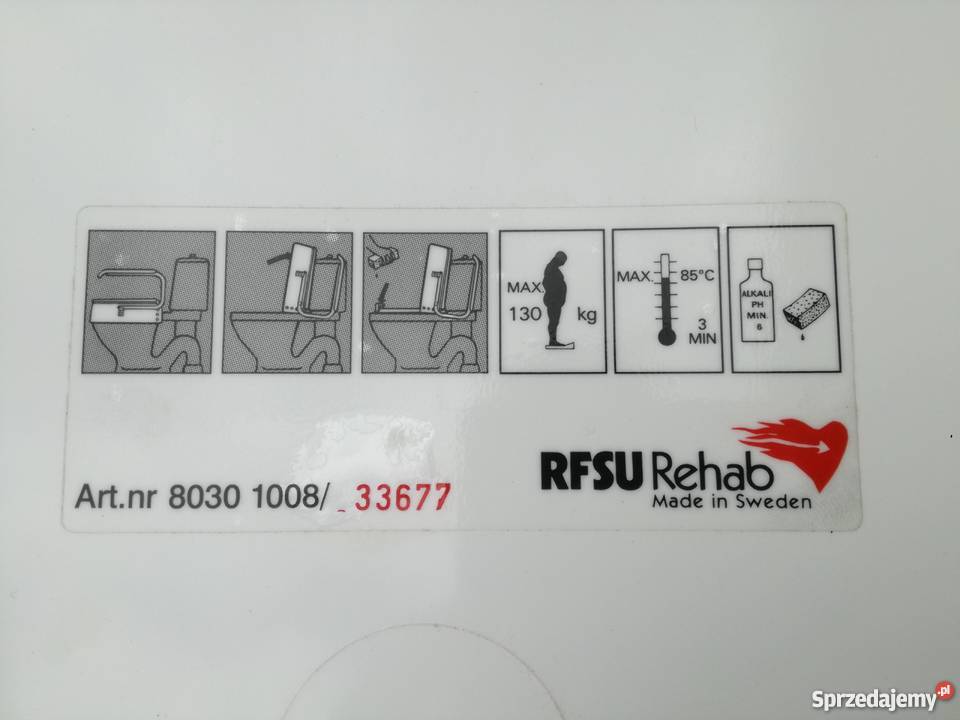 Nakładka na WC firmy RFSU Rehab Stargard