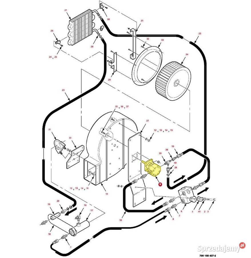 Silnik hydrauliczny Massey Ferguson 700729246 podlaskie Białystok
