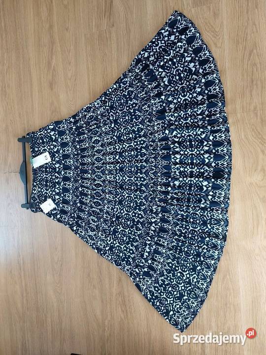Spódnica granatowa biała 42 XL CA maxi długa mazowieckie Warszawa