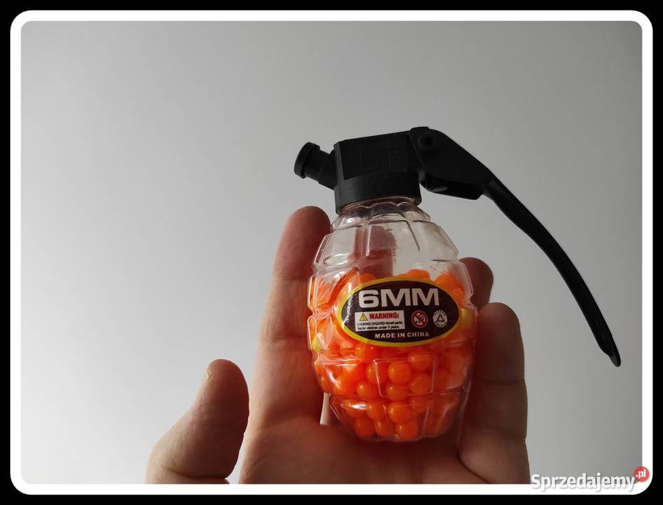 Kulki do pistoleti 6 mm plastikowe granat Płock
