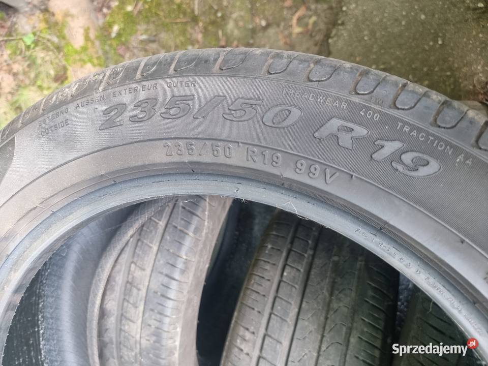 Trzy opony letnie 23550r19 Pirelli 2020 235 Gliwice sprzedam