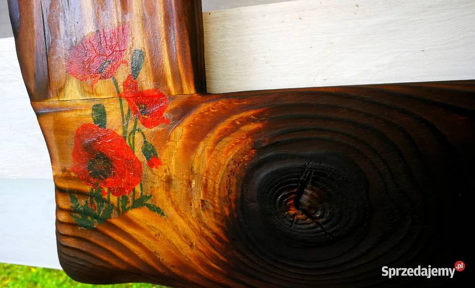 Rama lustra drewniana vintage opalona sielskie sprzedam