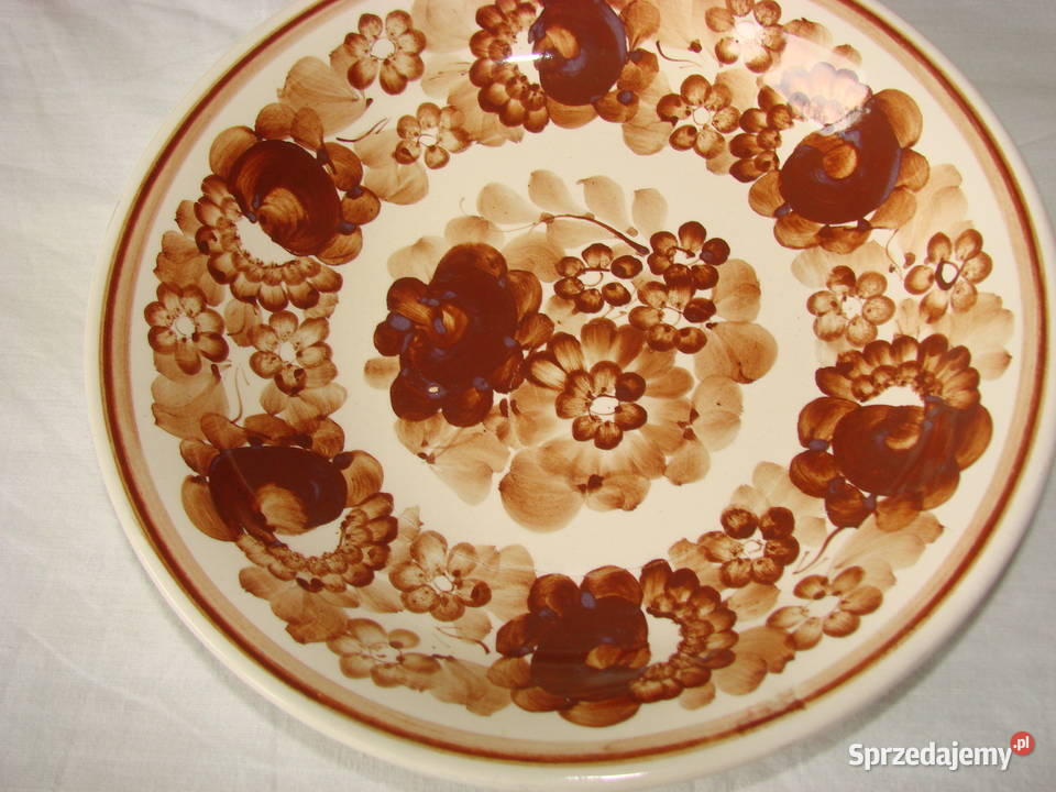 Włocławek fajansowy talerz dekoracyjny PRL Pozostałe Pruszcz Gdański
