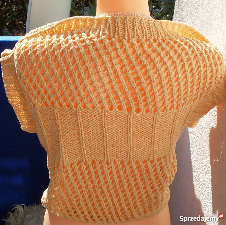 BLUZKA Z DZIANINY RUNIWERSALNY żółty/złoty Łódź