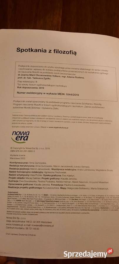 Spotkanie z filozofią podręcznik do LO i Tech małopolskie Kraków sprzedam