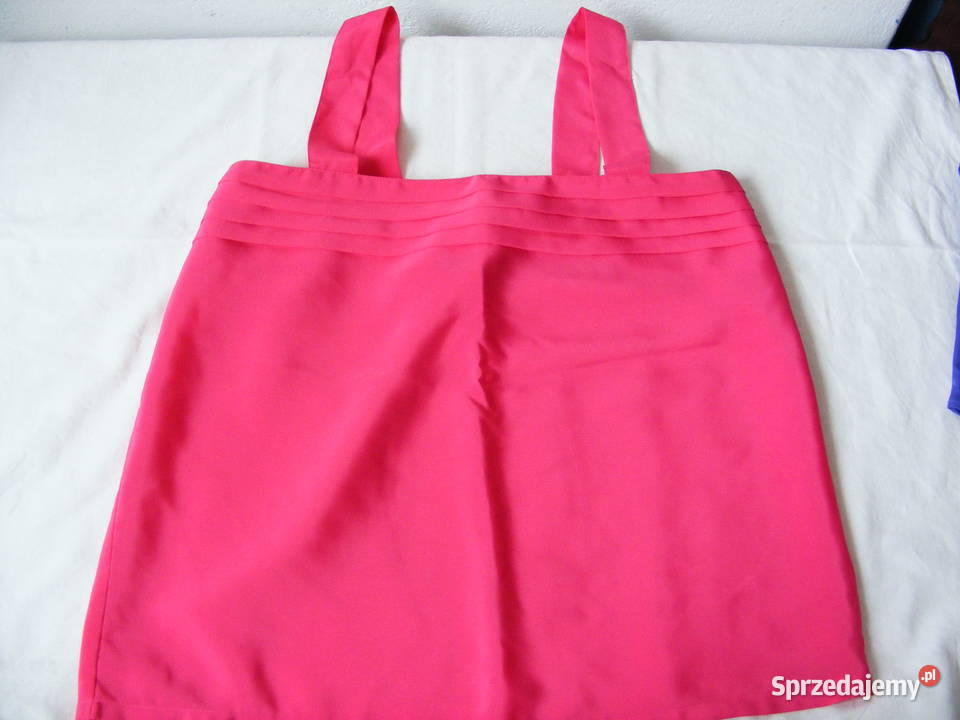 Bluzeczka na ramiączkach 38 40 fioletowa różowa dolnośląskie Oborniki Śląskie